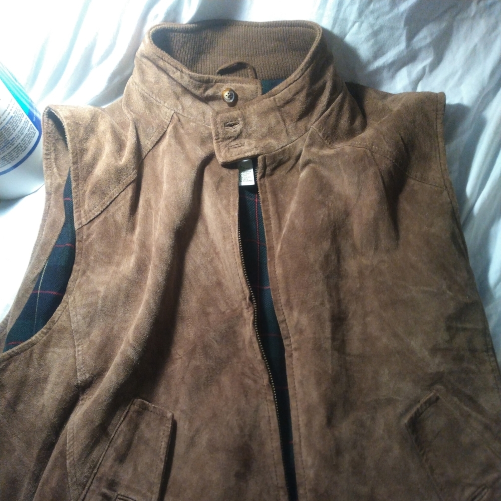 Orvis leathervest vintage large